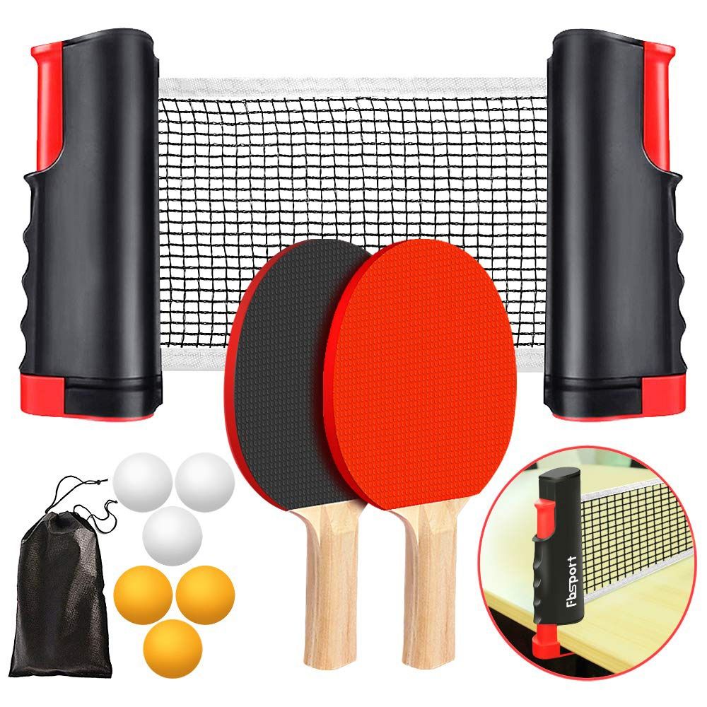 Red de ping-pong retráctil con - Table Tennis Match reseña y precio