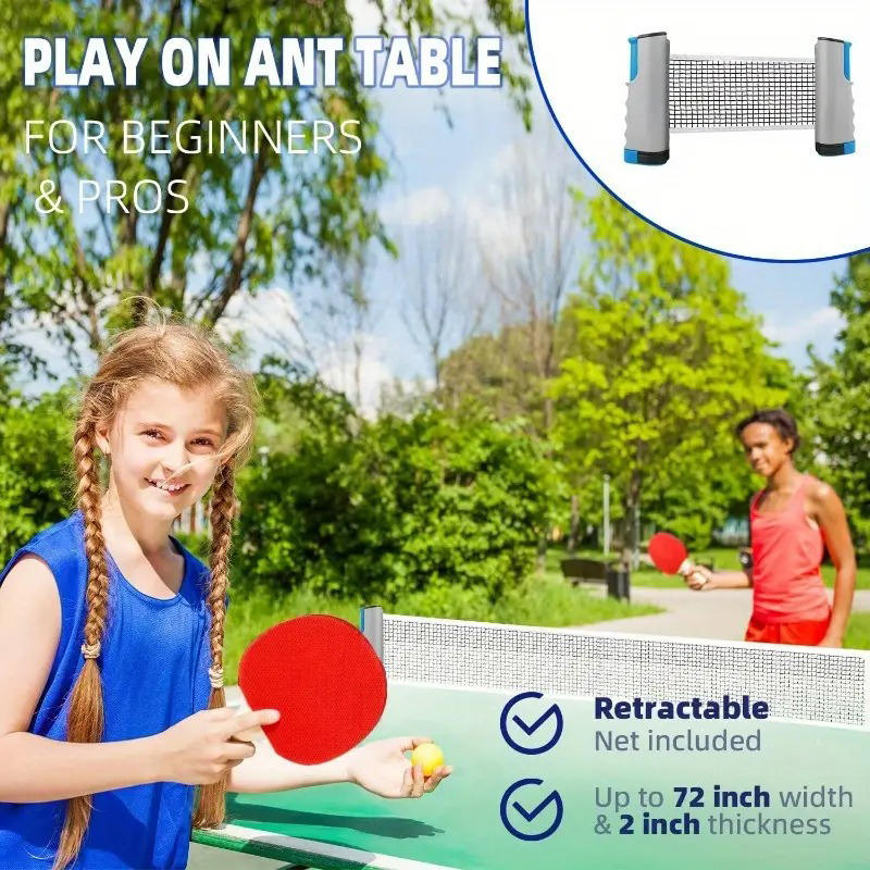 Red de tenis de mesa retráctil - Table Tennis Post reseña y precio