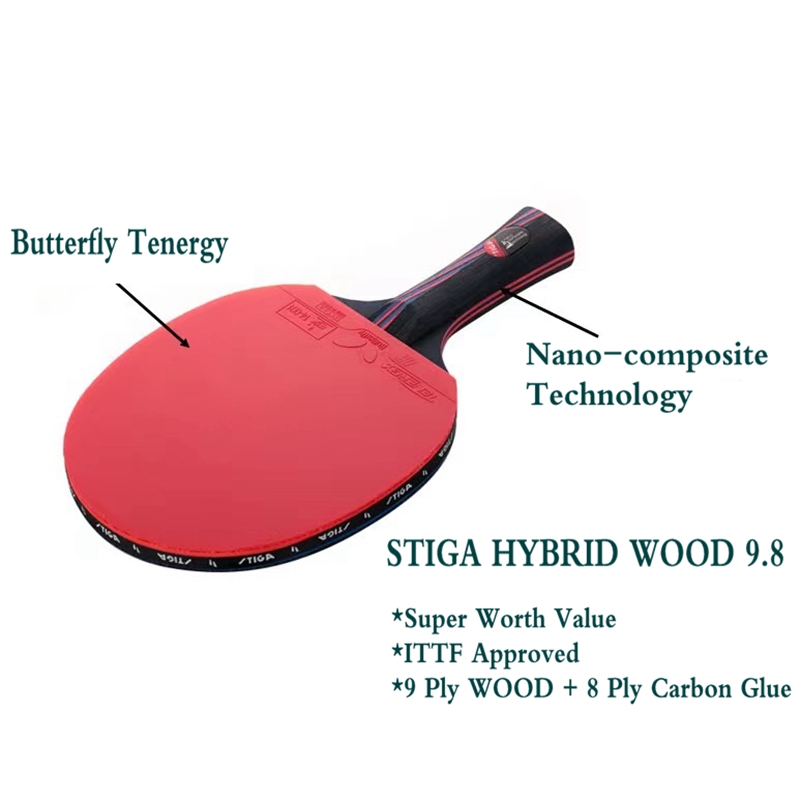 Raqueta de tenis de mesa STIGA - Table Tennis Hybrid Rubbers reseña y precio